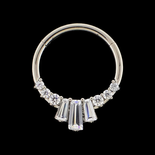 Michelle- Titanium Hinged Ring - Khrysos Jewelry