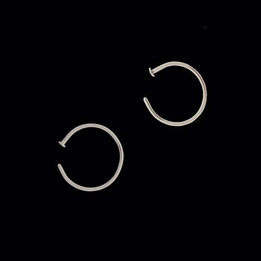 Trystan - Simple Nose Hoops - Khrysos Jewelry