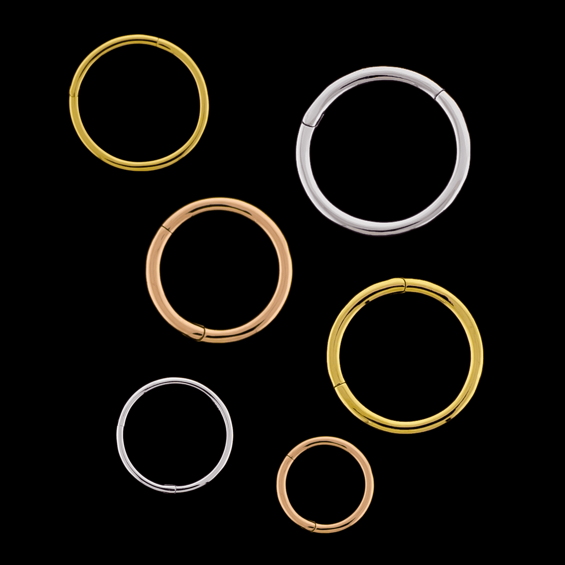 18K Gold Hinged Segment Rings - Khrysos Jewelry