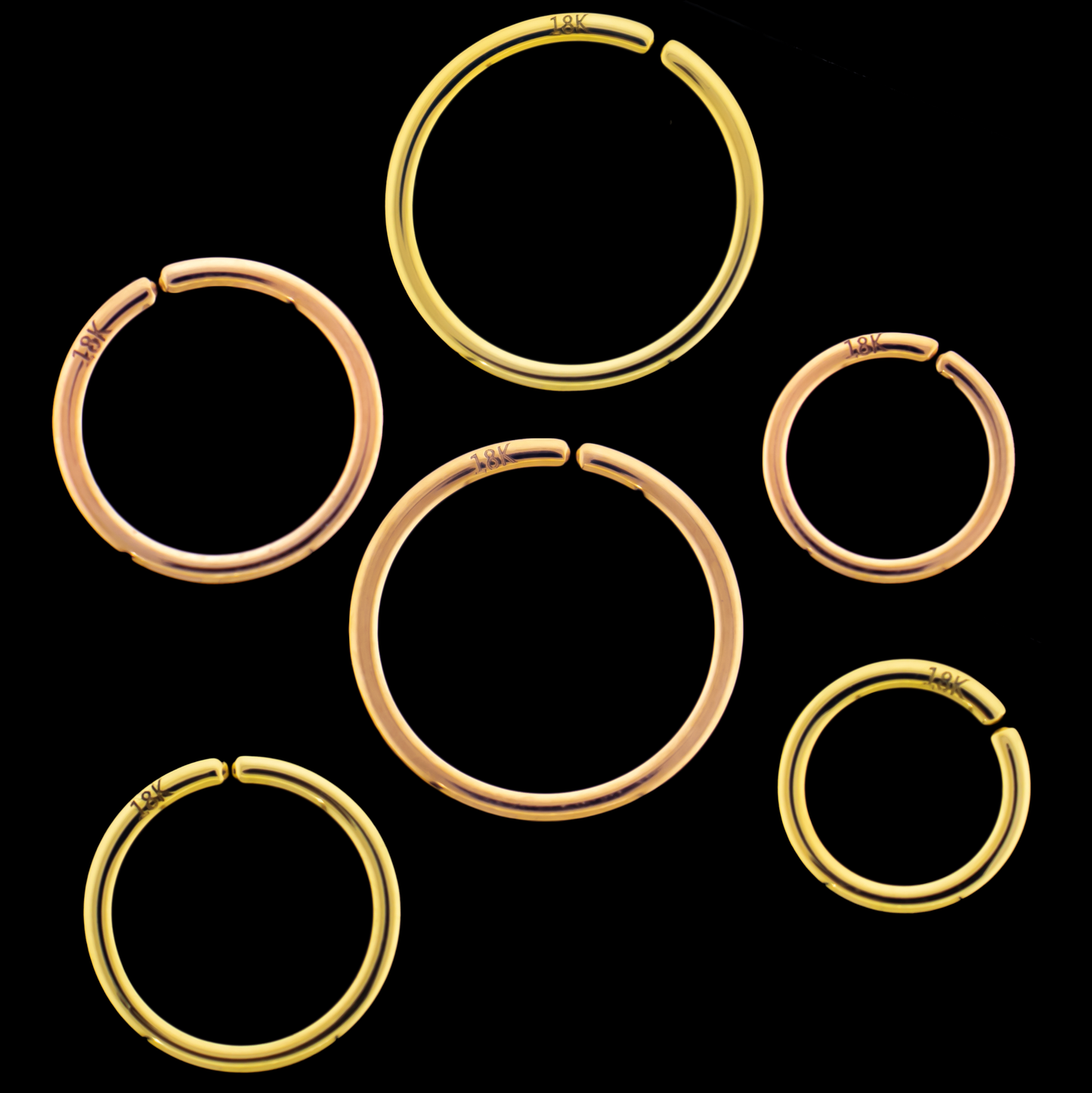 18Kt Solid Gold Seamless Rings - Khrysos Jewelry