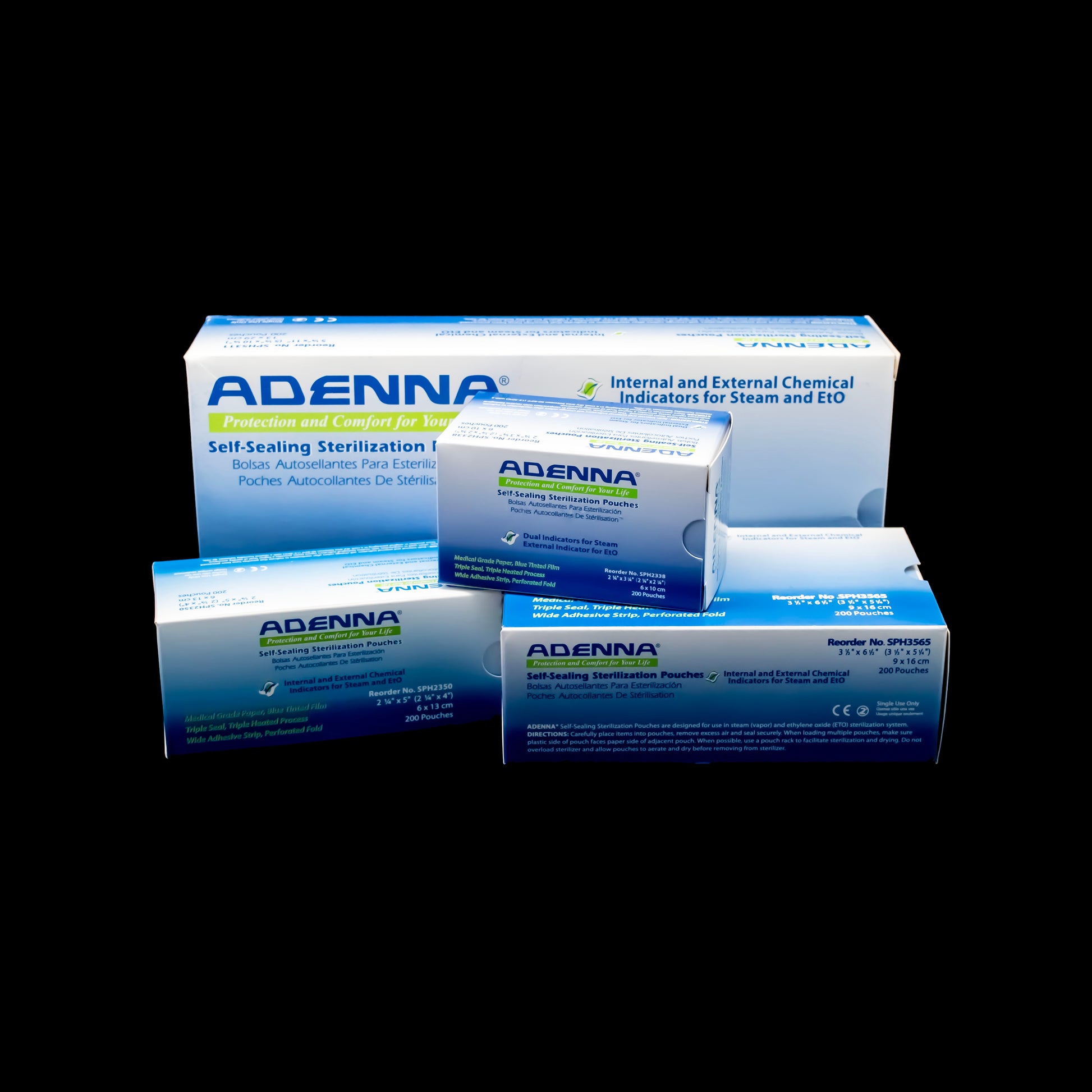 ADENNA® SELF-SEALING STERILIZATION POUCHES - Khrysos Jewelry