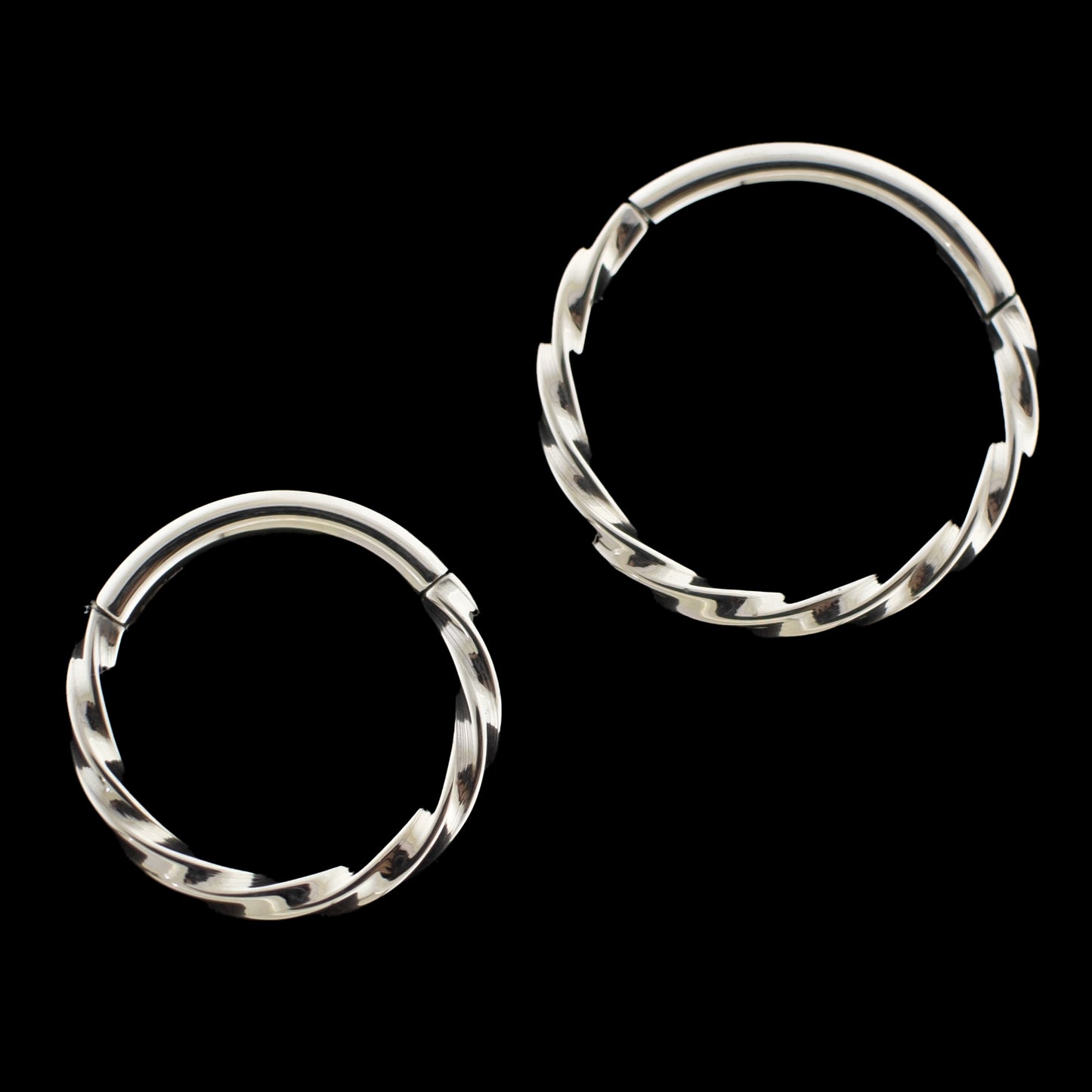 Twist- Titanium Hinged Ring - Khrysos Jewelry