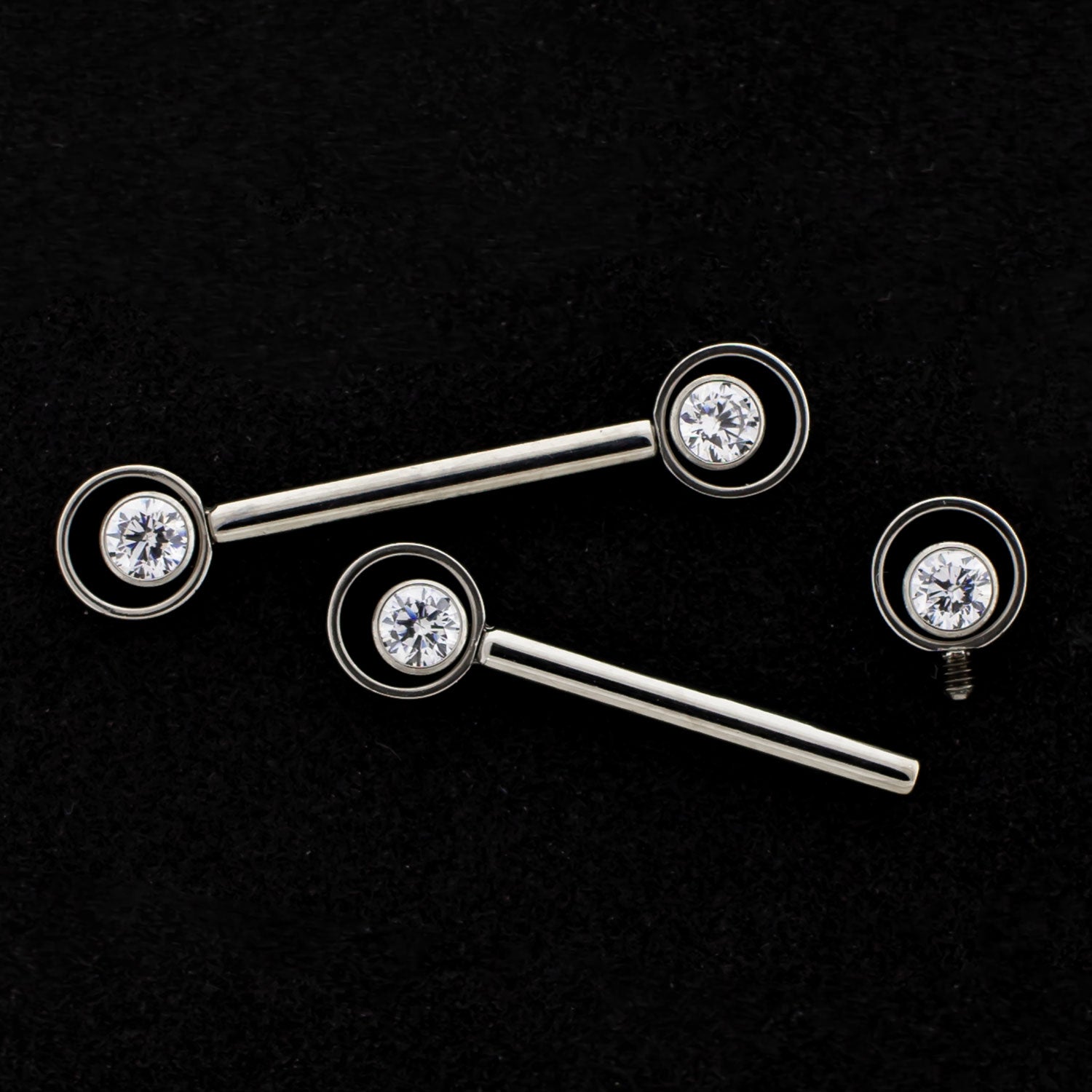 Ersid - Internally Threaded Nipple Barbell - Khrysos Jewelry