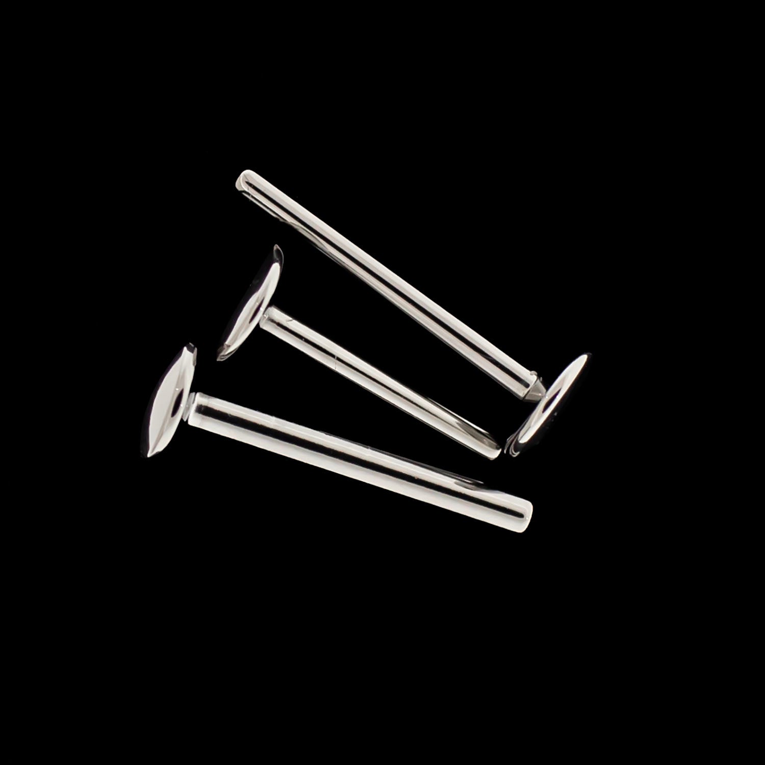 14G/16G Extra Long Titanium Threadless Labret Post - 5mm Back - Khrysos Jewelry