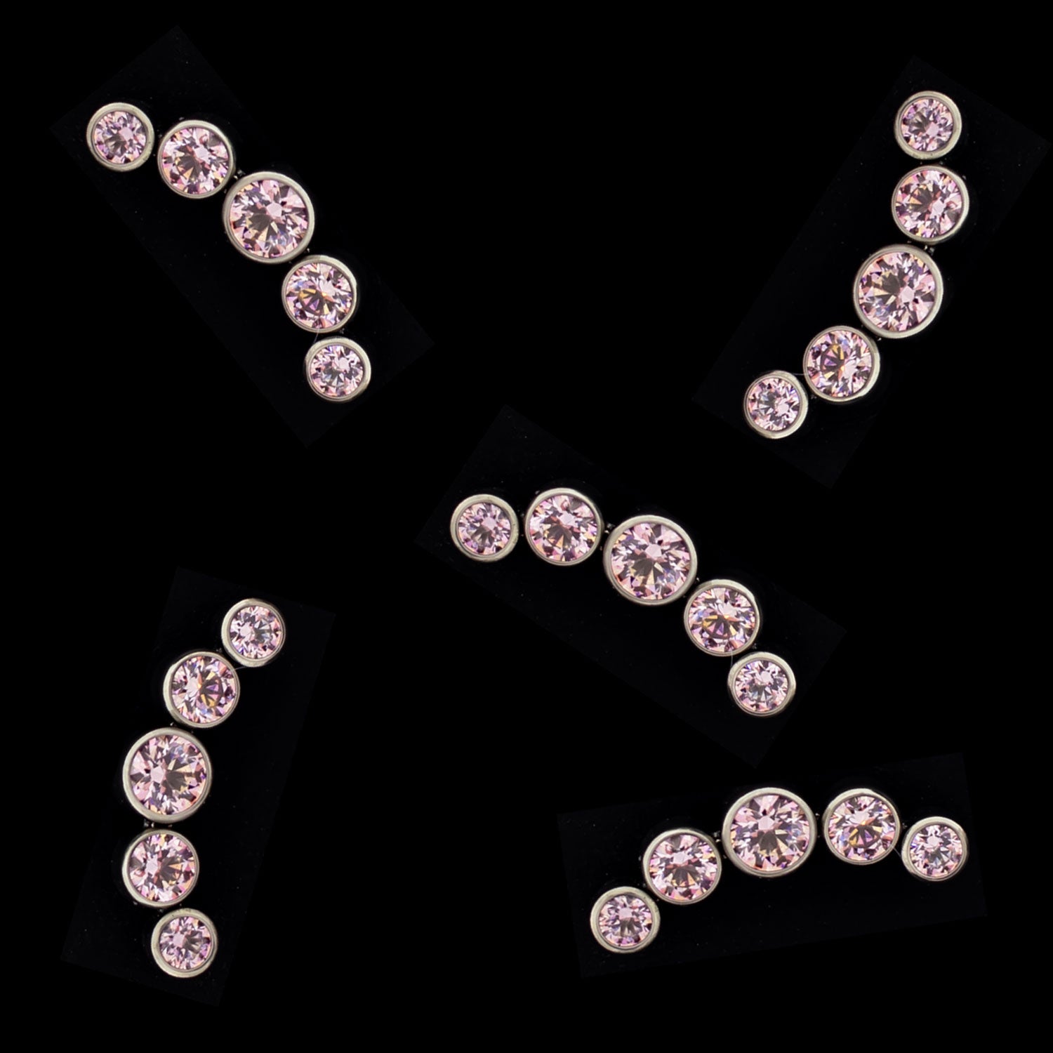 Lux - Fancy Morganite Premium Zirconia 16G/18G Threaded - Khrysos Jewelry