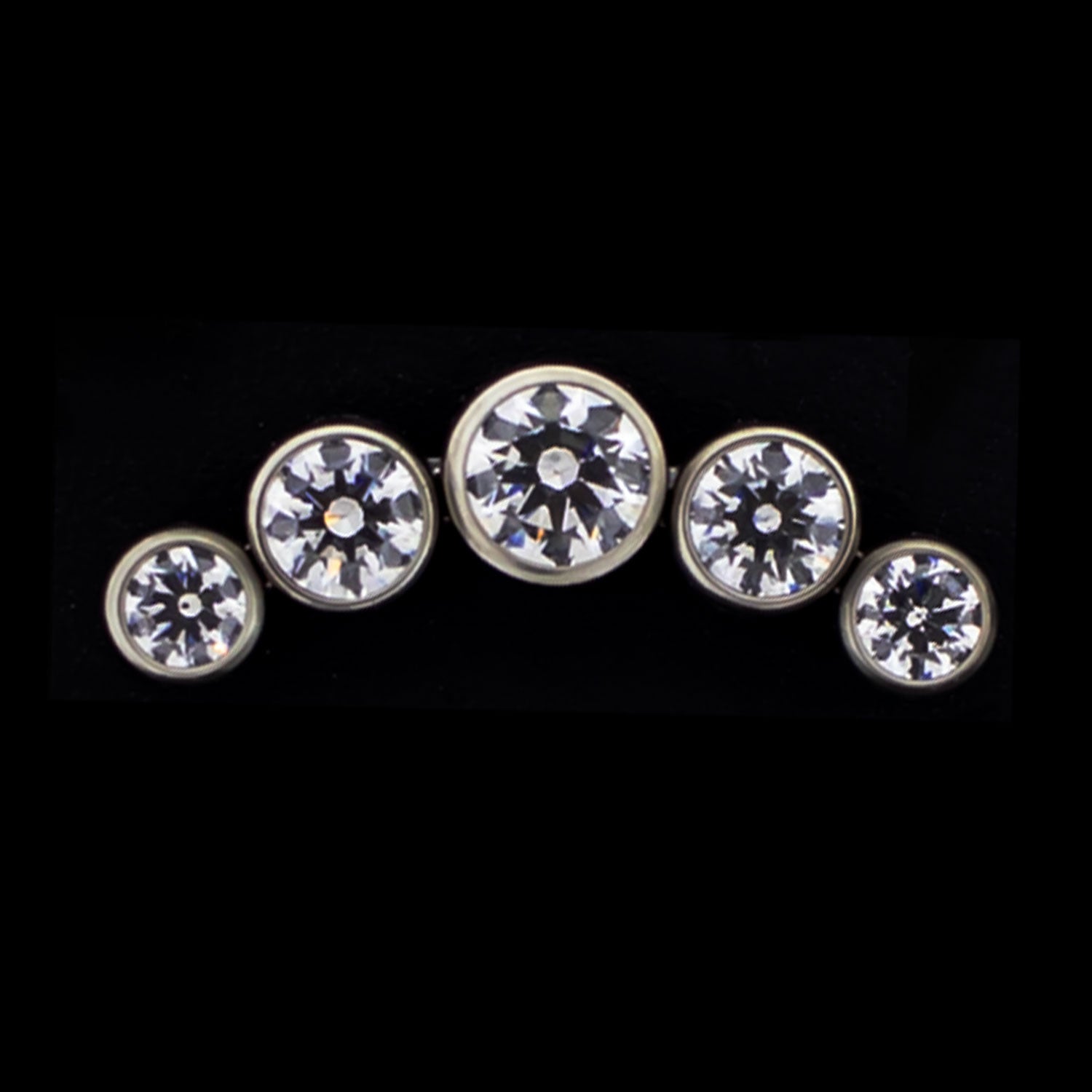 16G/18G Lux - Premium Zirconia Crescent - Khrysos Jewelry