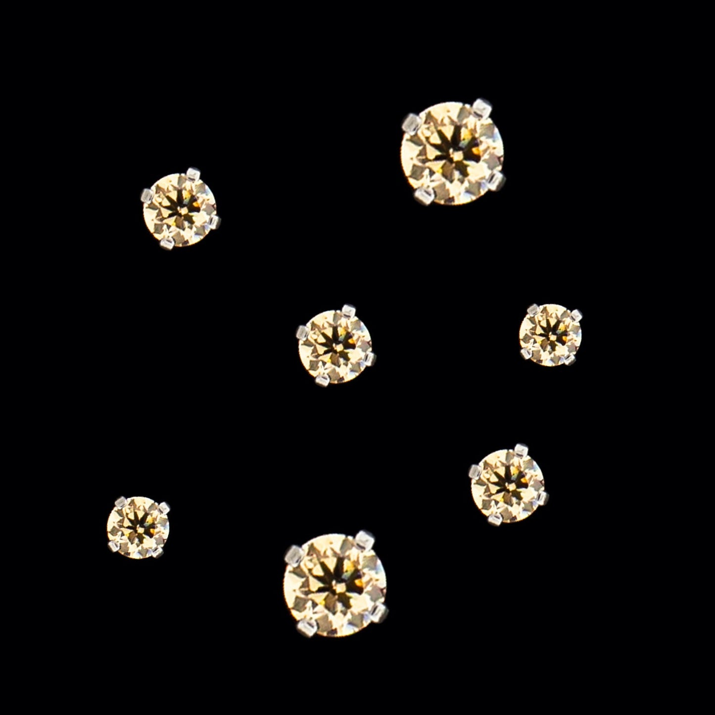 Prong Set Round Cut Premium Zirconia Threadless End - Khrysos Jewelry