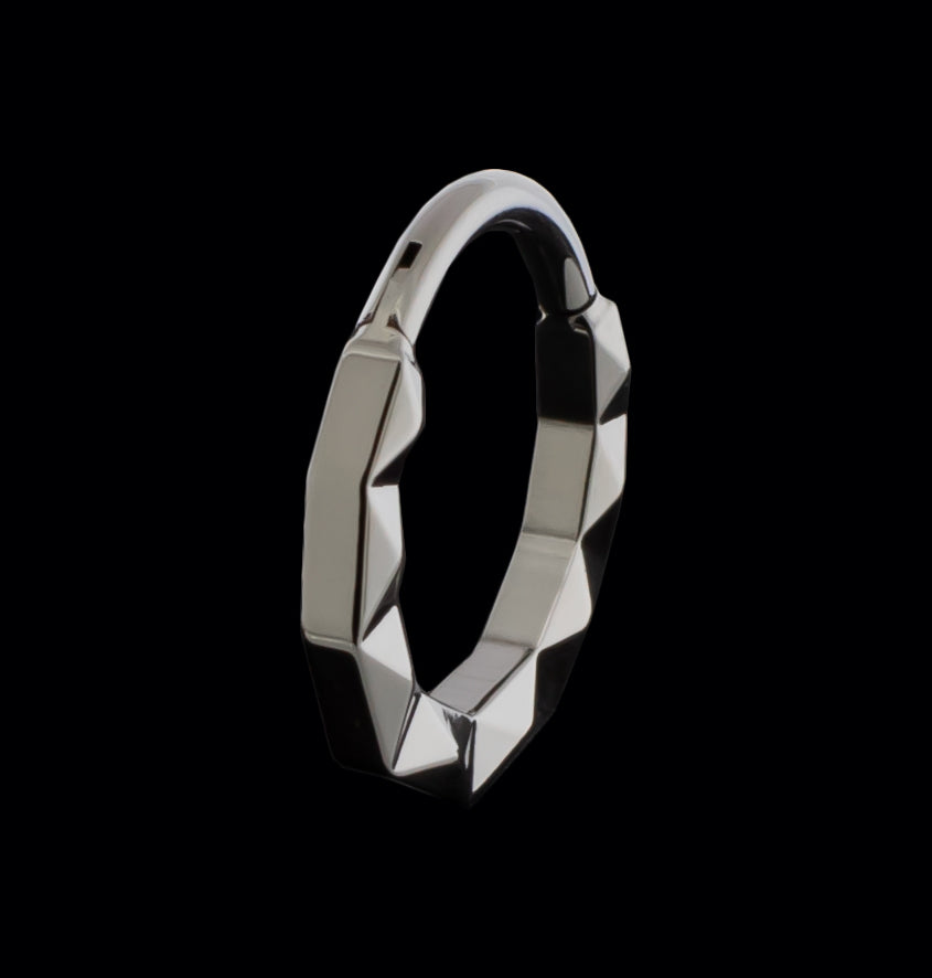 Linden - Titanium Hinged Ring - Khrysos Jewelry