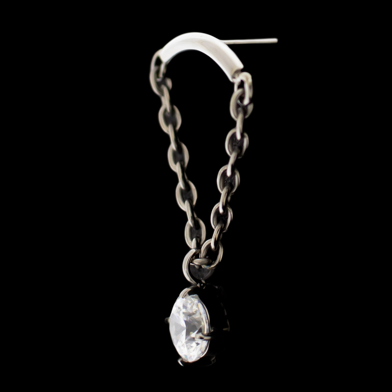 Emma - Threadless Hidden Helix - Khrysos Jewelry