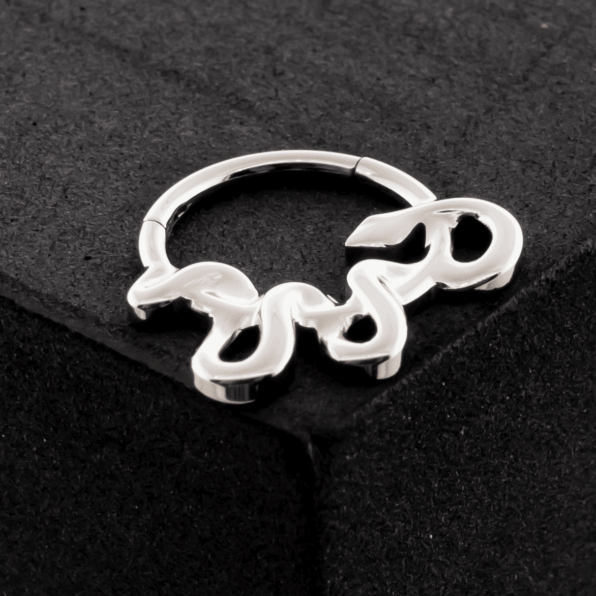 Diablo- Titanium Hinged Ring - Khrysos Jewelry