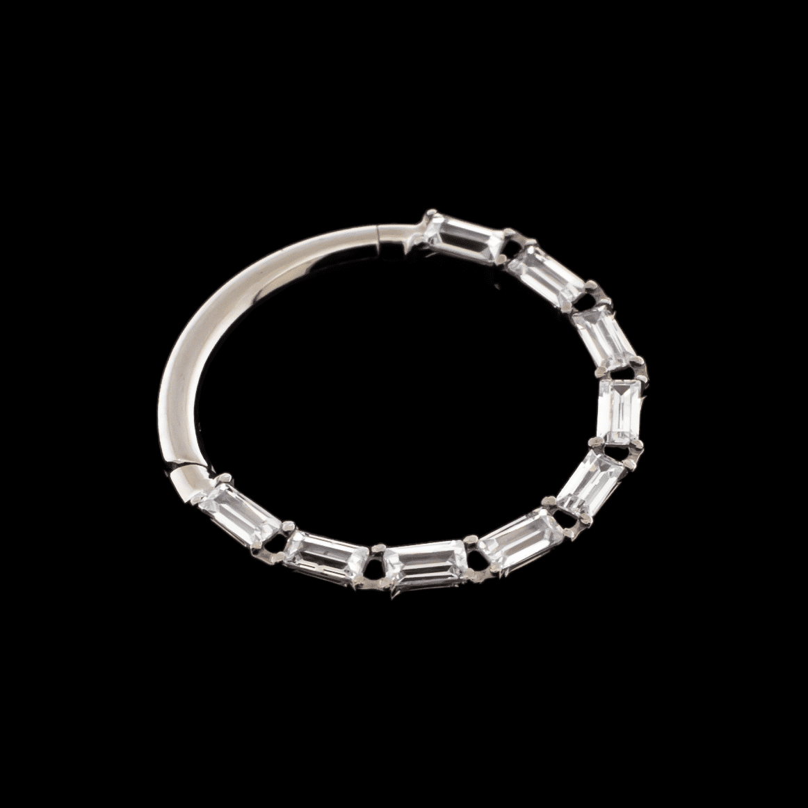 Victoria- Titanium Hinged Ring - Khrysos Jewelry