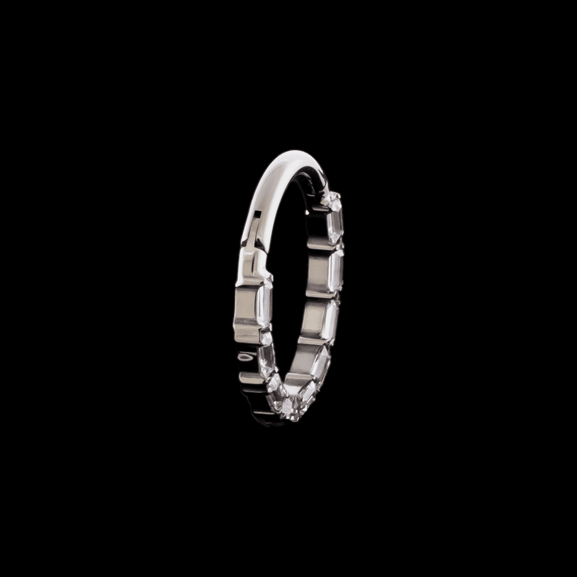 Victoria- Titanium Hinged Ring - Khrysos Jewelry