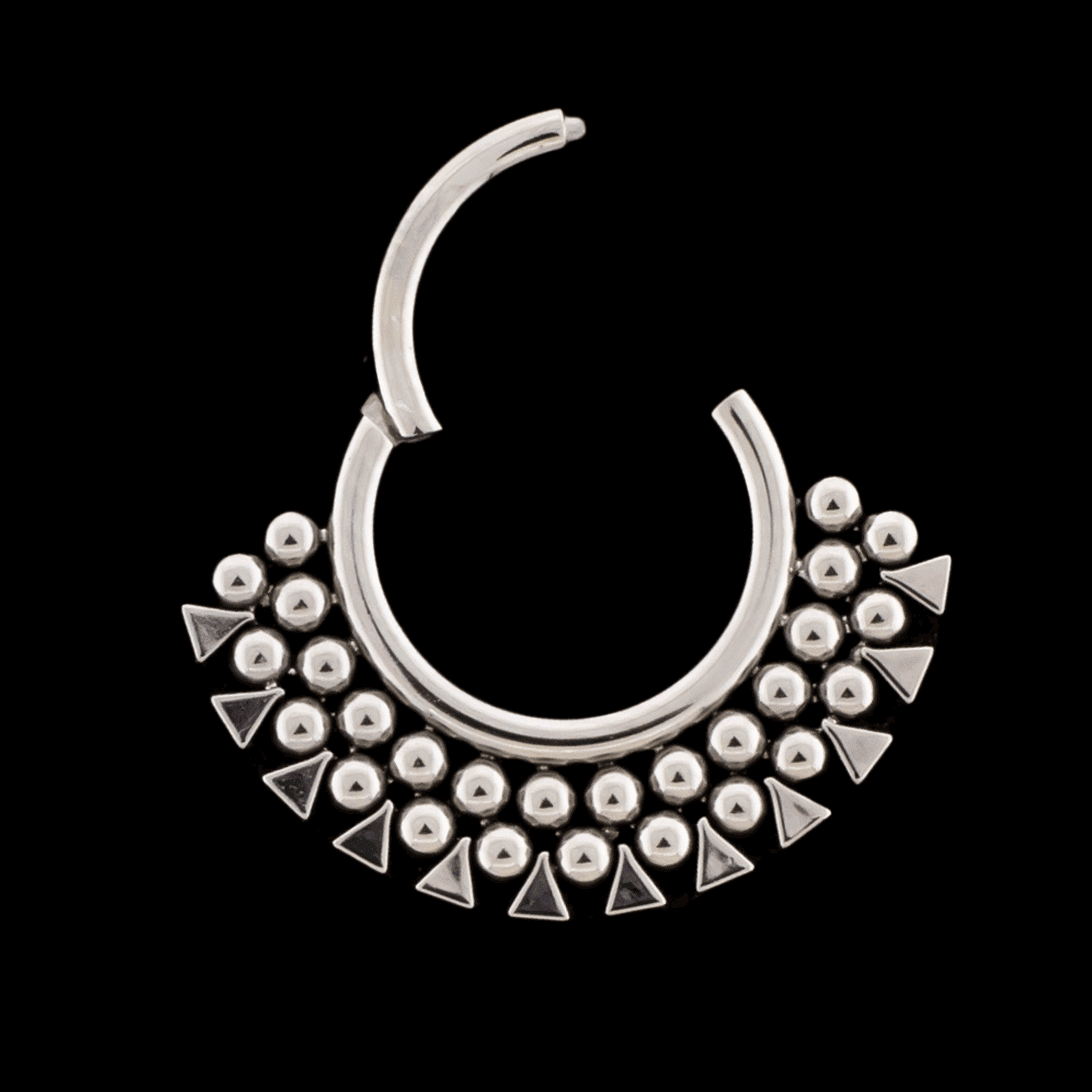 Kattri- Titanium Hinged Ring - Khrysos Jewelry