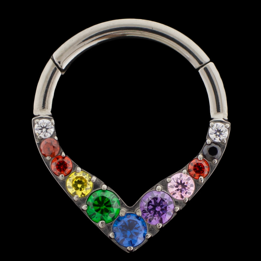 安いそれに目立つ ASTM F-136 Titanium Hinged Rings アクセサリー