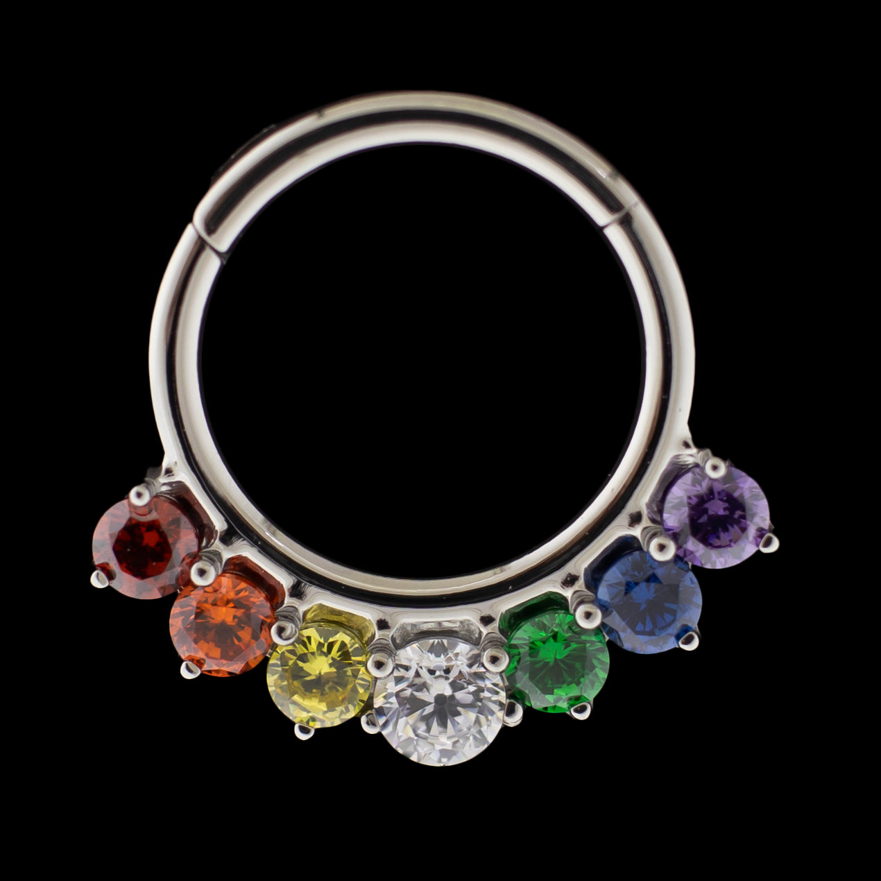 Amelia - Titanium Hinged Ring - Khrysos Jewelry