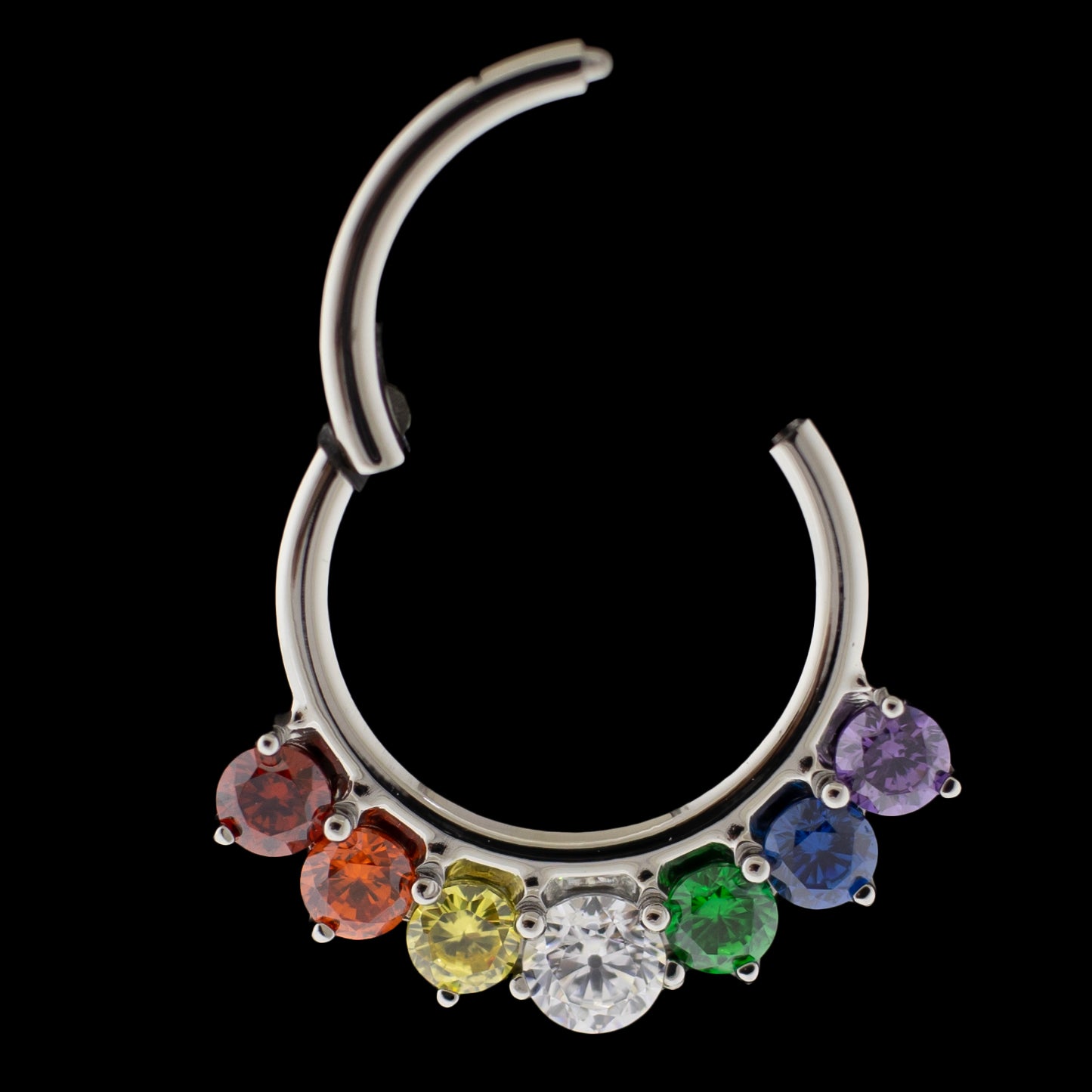 Amelia - Titanium Hinged Ring - Khrysos Jewelry