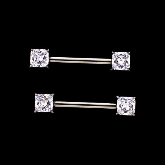 Tilye - Internally Threaded Nipple Barbell - Khrysos Jewelry Khrysos Jewelry