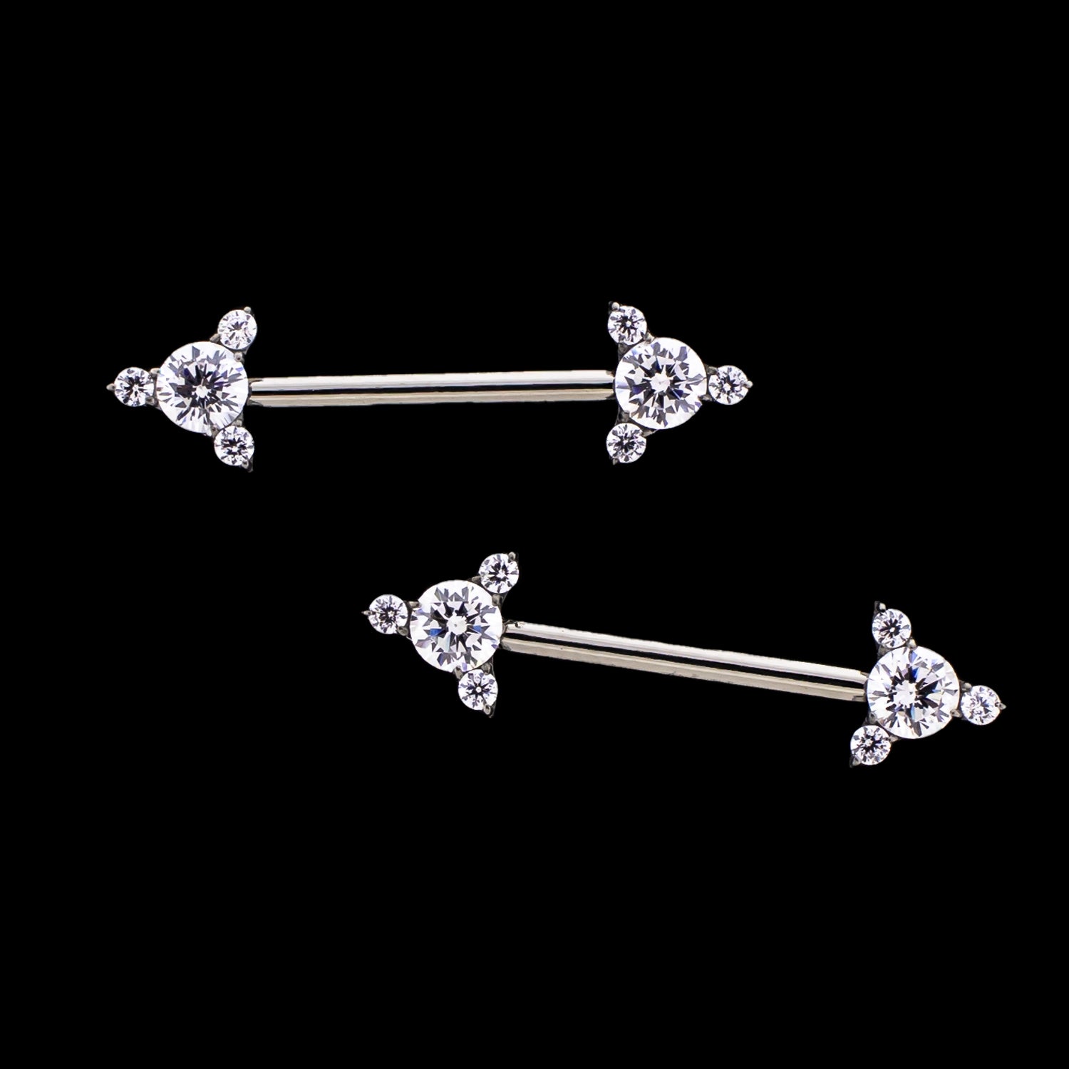 Titanium Internally Threaded Nipple Barbells