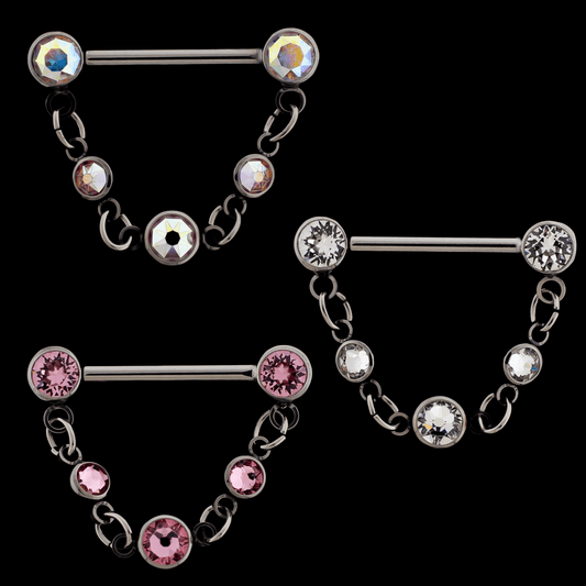 Livia - Threadless Nipple Barbell - Khrysos Jewelry Khrysos Jewelry