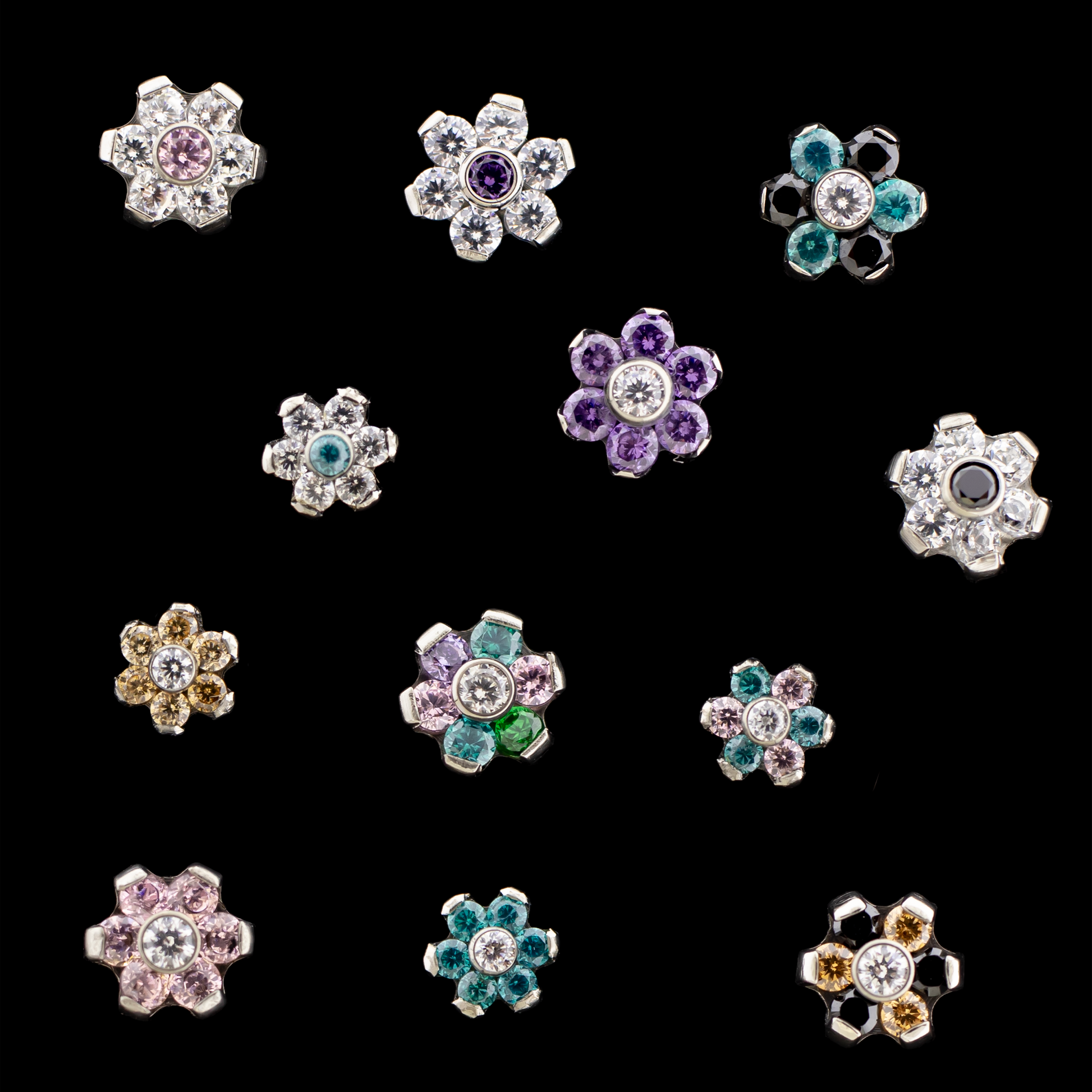 Anka - Gem Flowers - Khrysos Jewelry