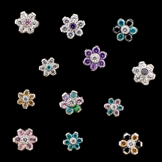 Anka - Gem Flowers - Khrysos Jewelry Khrysos Jewelry