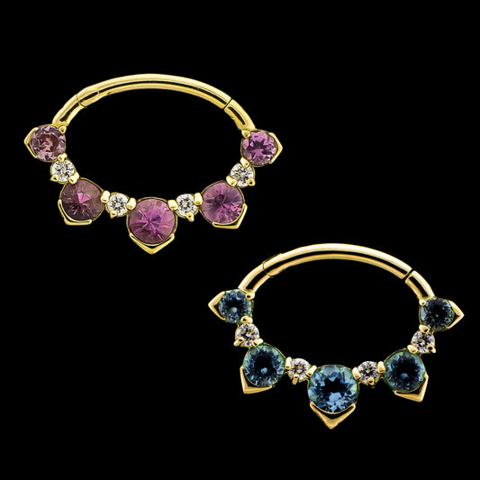 Annalise - Lab Created Diamond Hinged Ring - Khrysos Jewelry Khrysos Jewelry