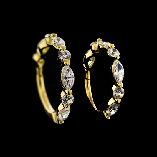 Rumer- Hinged Conch Ring - Khrysos Jewelry Khrysos Jewelry