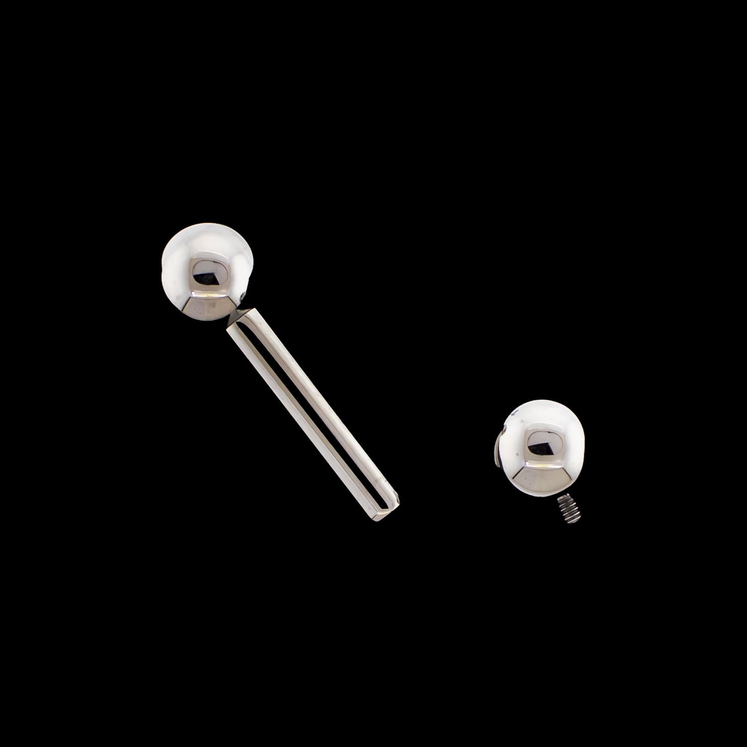 12G Internally Threaded Straight Barbells - Khrysos Jewelry