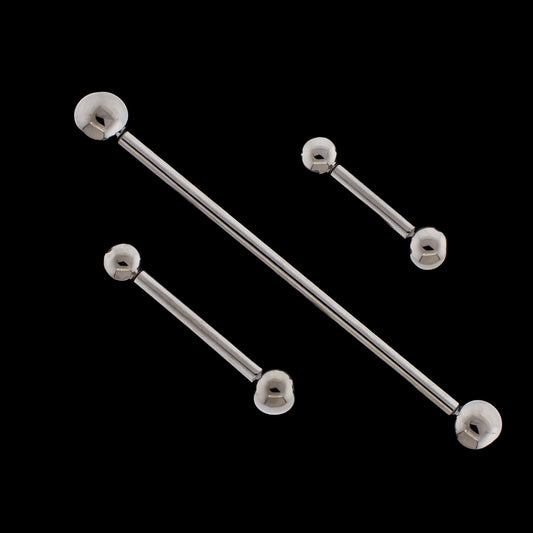 16G Internally Threaded Straight Barbells - Khrysos Jewelry Khrysos Jewelry