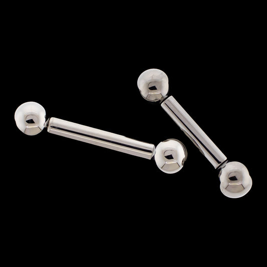 8G Internally Threaded Straight Barbells - Khrysos Jewelry