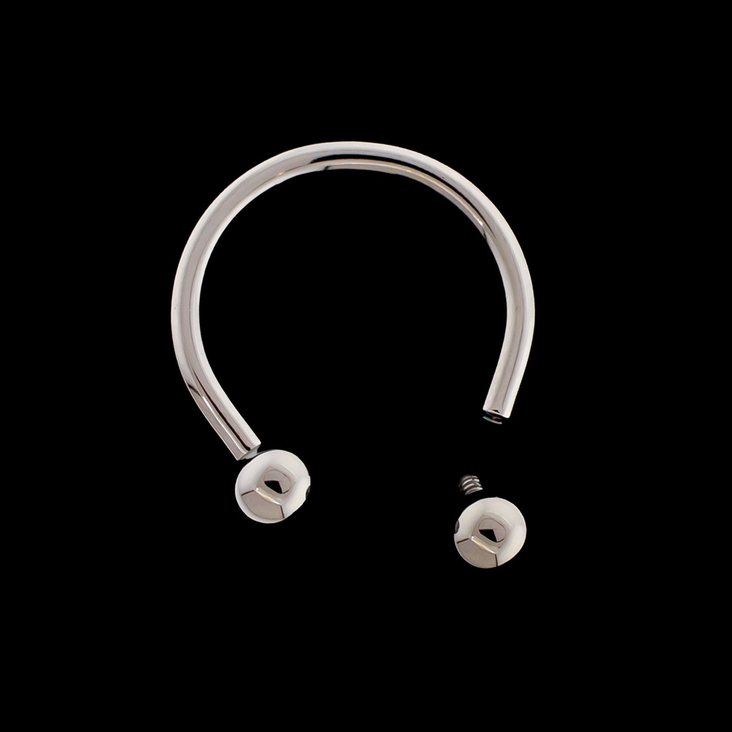 14G Titanium Horseshoe - Internally Threaded - Khrysos Jewelry