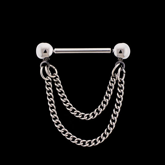 Ollei - Threadless Nipple Barbell - Khrysos Jewelry Khrysos Jewelry