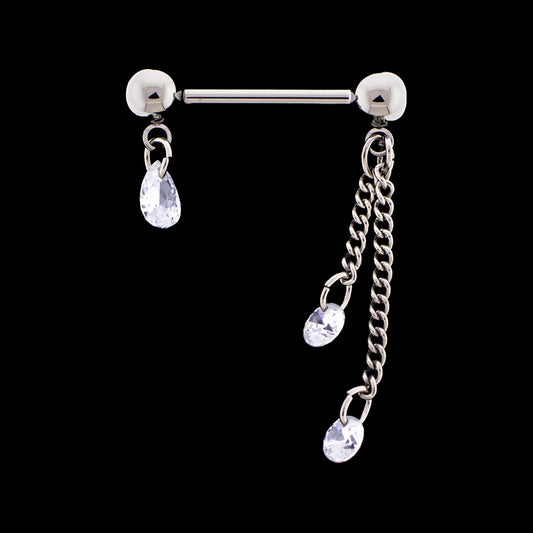 Irin - Threadless Nipple Barbell - Khrysos Jewelry Khrysos Jewelry